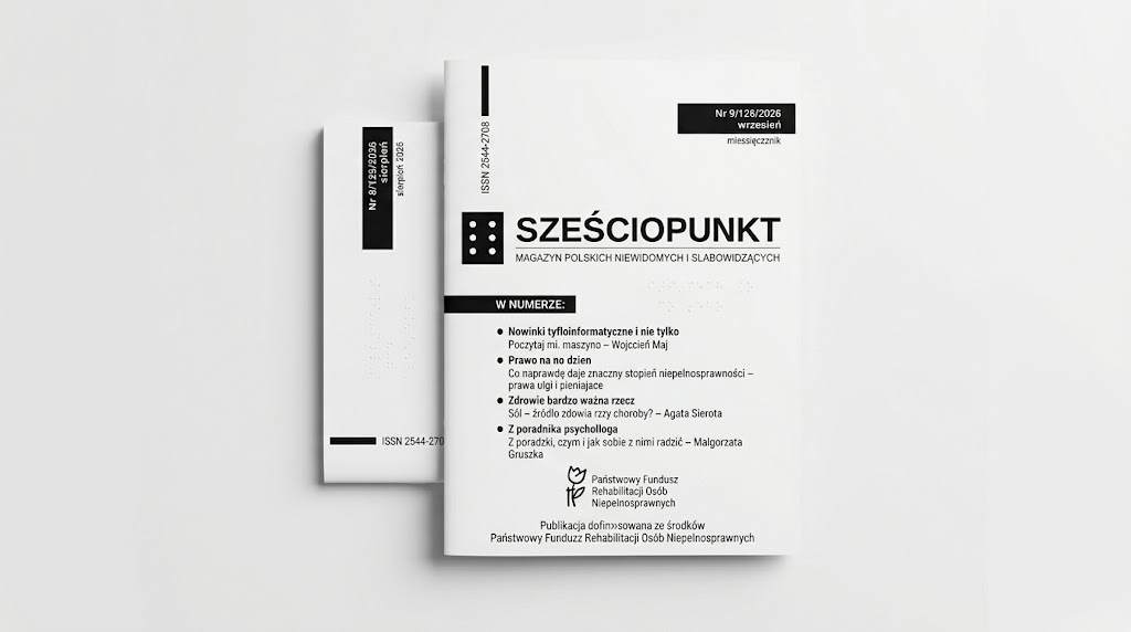 Fotografia przedstawiająca okładkę miesięcznika "Sześciopunkt"